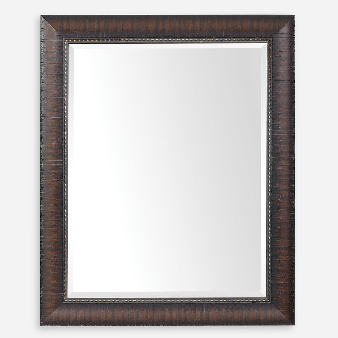 Uttermost Wythe Burnished Wood Mirror