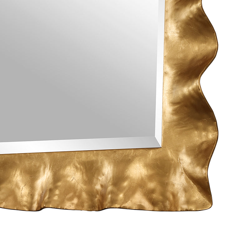 Uttermost Haya Scalloped Gold Mirror