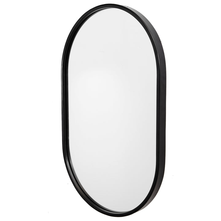 Uttermost Varina Minimalist Black Oval Mirror