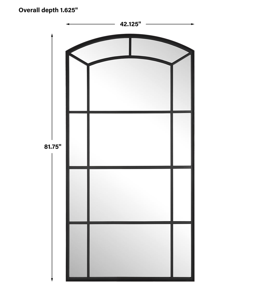 Uttermost Camber Oversized Arch Mirror