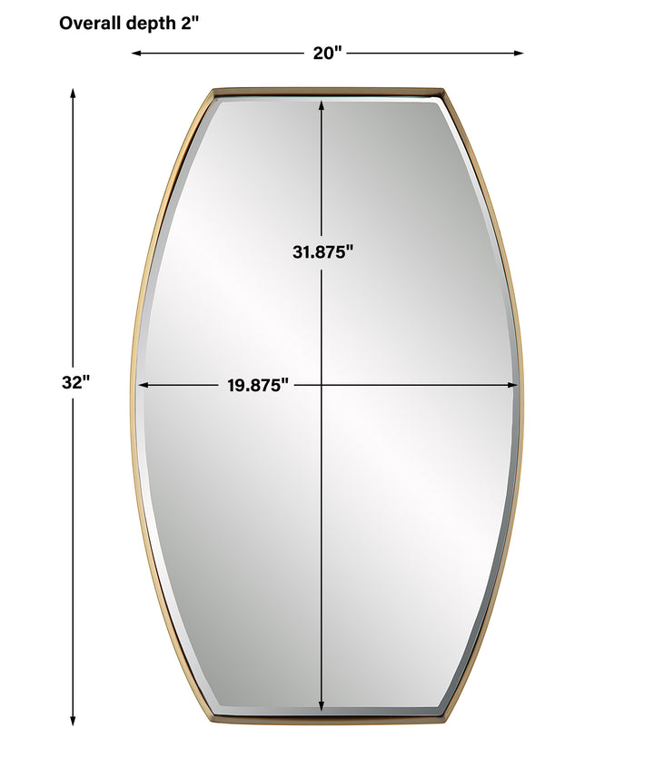 Uttermost Portal Modern Brass Mirror