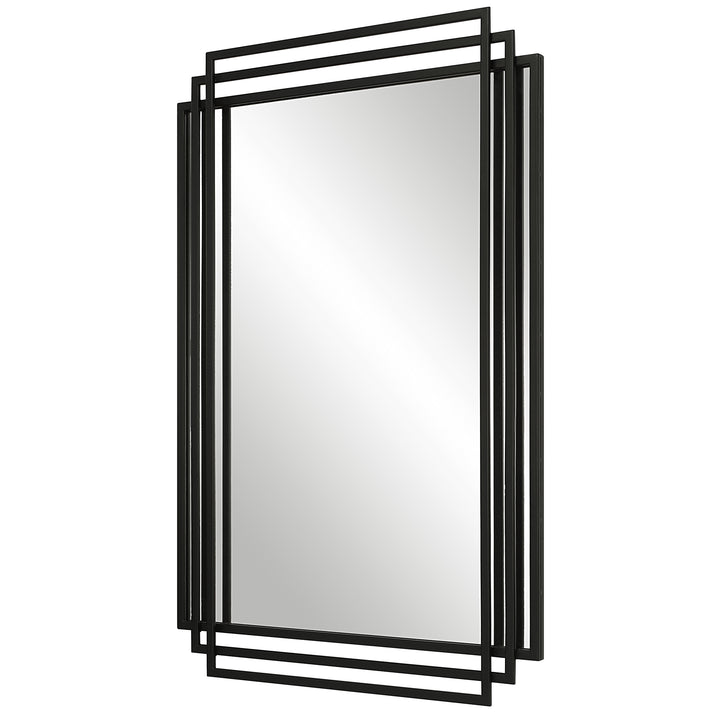 Uttermost Amherst Black Iron Mirror