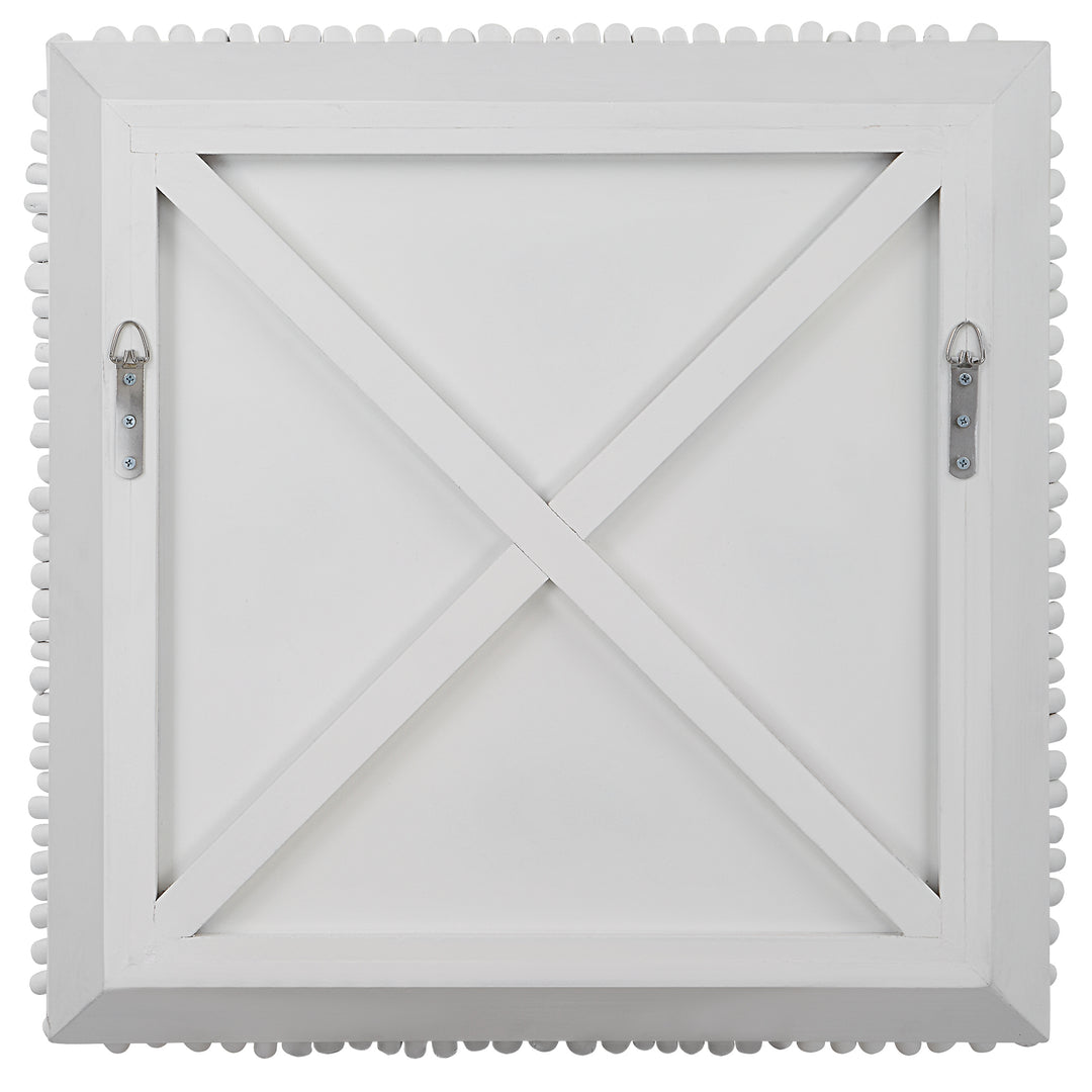 Uttermost Portside White Wood Wall Panel