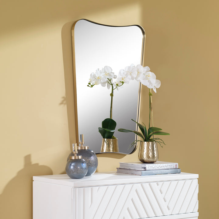 Uttermost Belvoir Brass Mirror