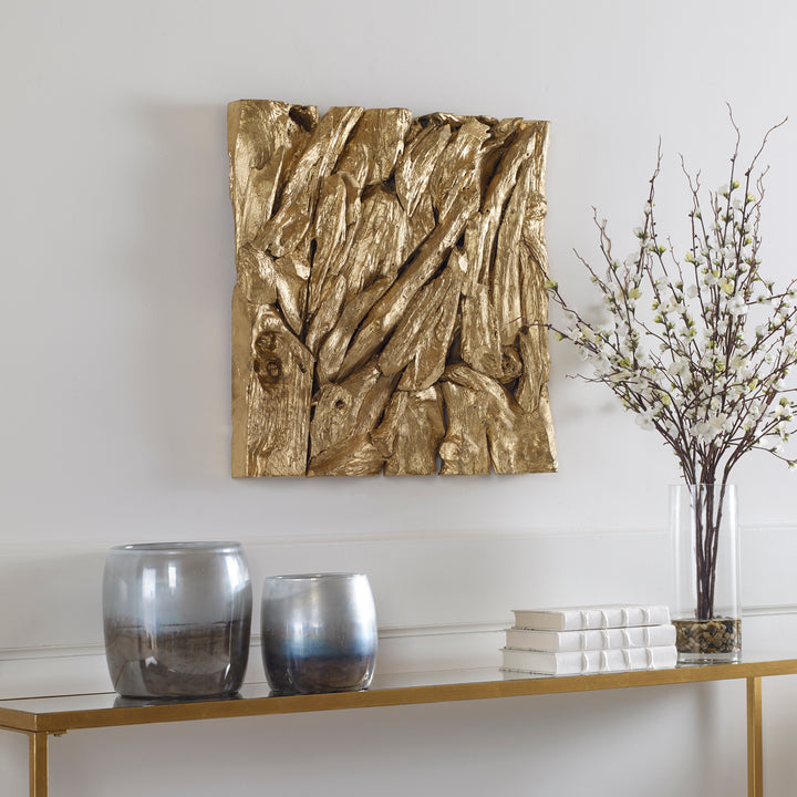 Uttermost Rio Gold Wood Wall Décor