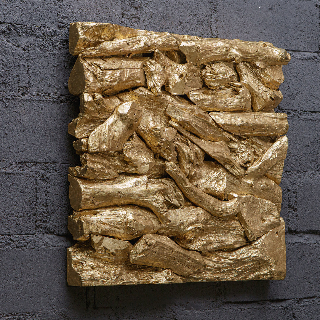 Uttermost Rio Gold Wood Wall Décor