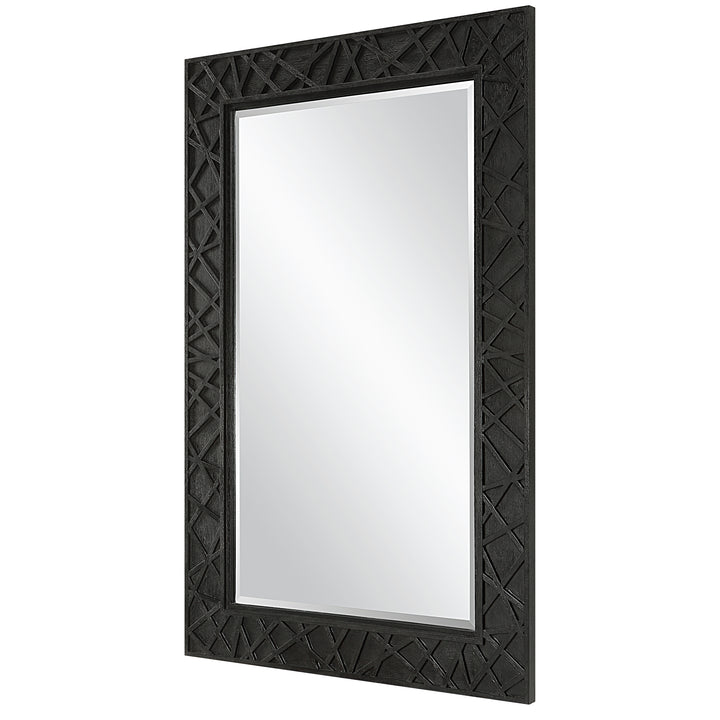 Uttermost Everest Satin Black Mirror