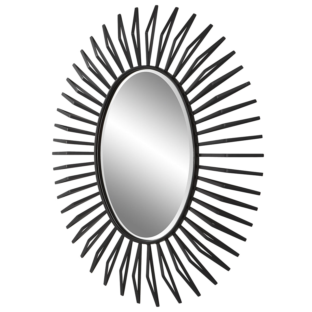 Uttermost Starstruck Black Oval Mirror