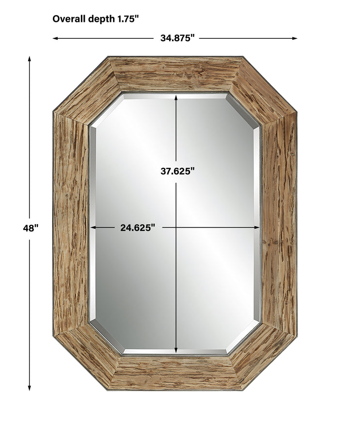 Uttermost Siringo Rustic Octagonal Mirror