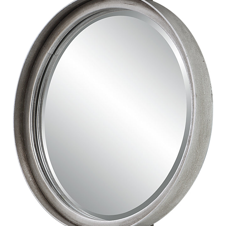 Uttermost Button Silver Mirror