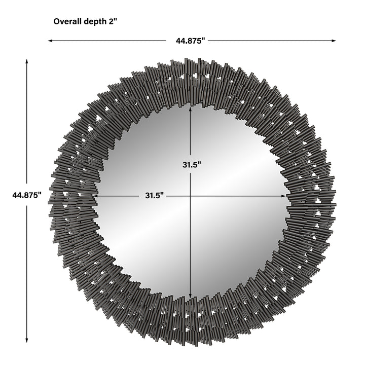 Uttermost Illusion Modern Round Mirror