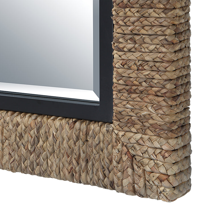 Uttermost Island Braided Straw Mirror