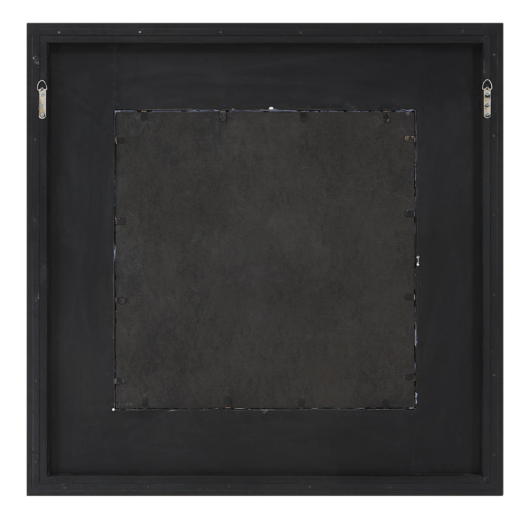 Uttermost Wharton Whitewashed Square Mirror