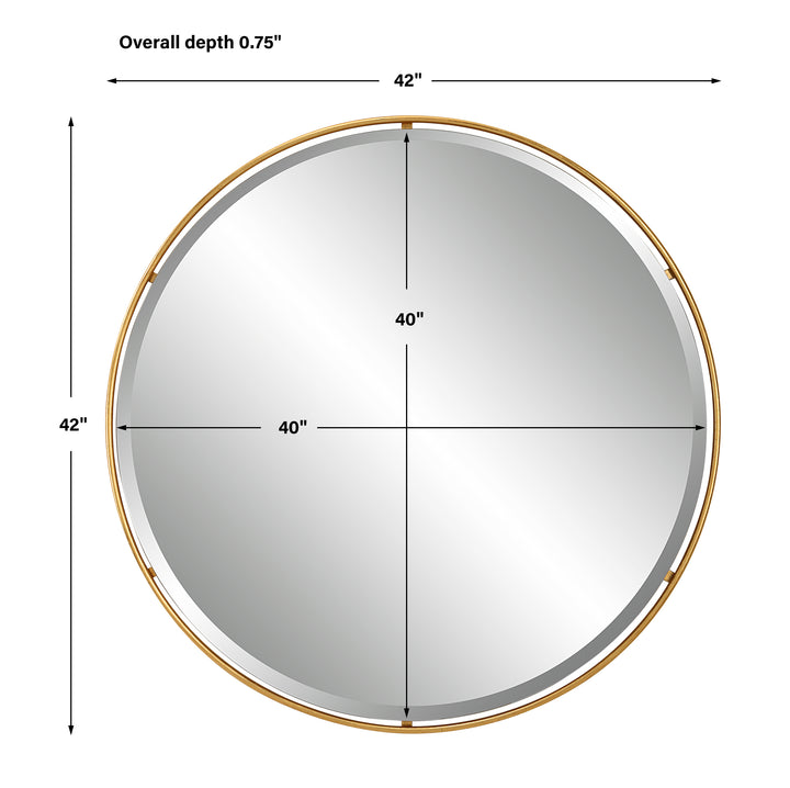 Uttermost Canillo Gold Round Mirror