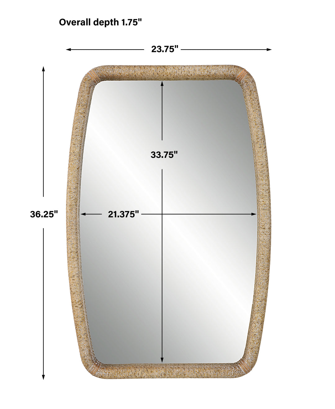 Uttermost Tiki Rattan Mirror