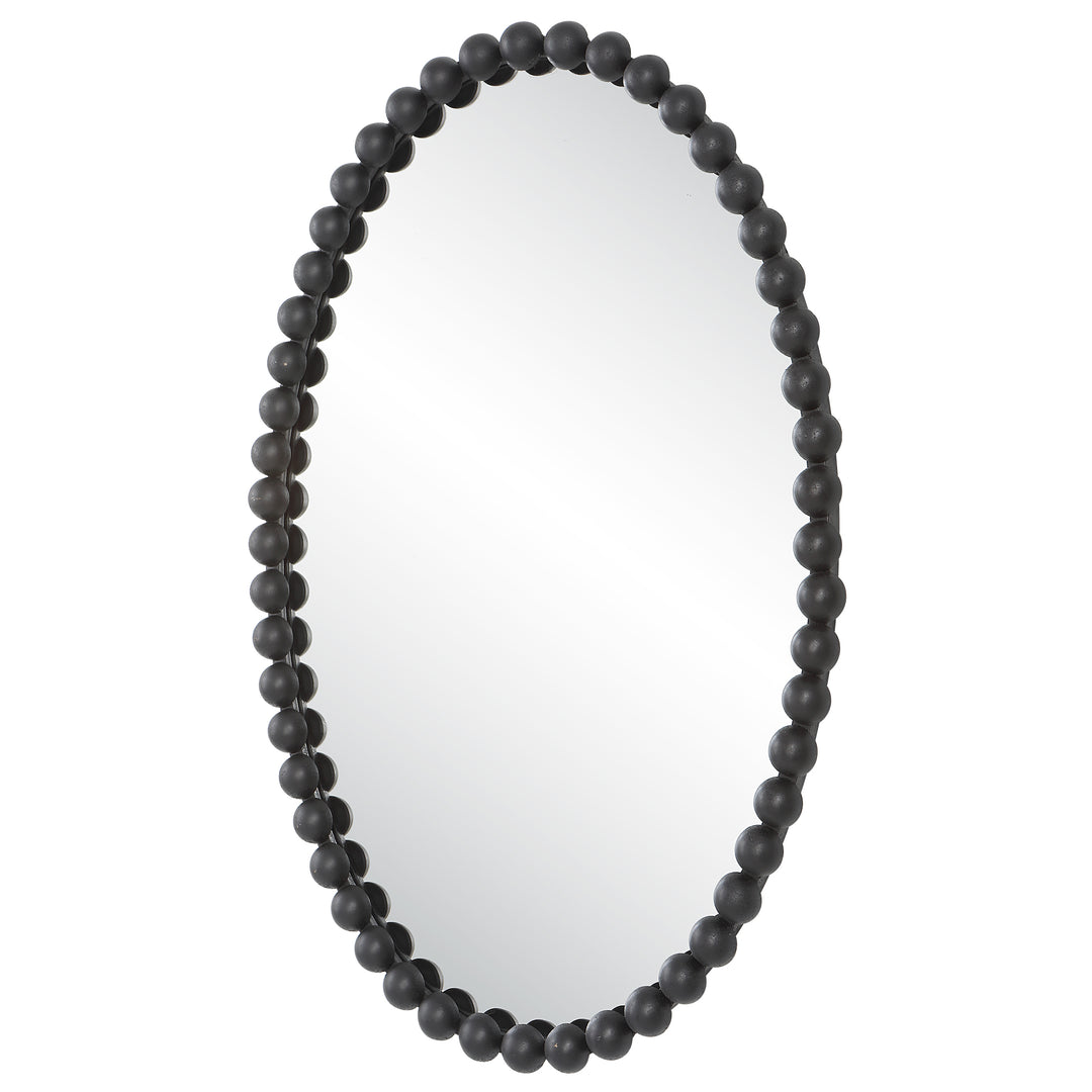 Uttermost Serna Black Oval Mirror