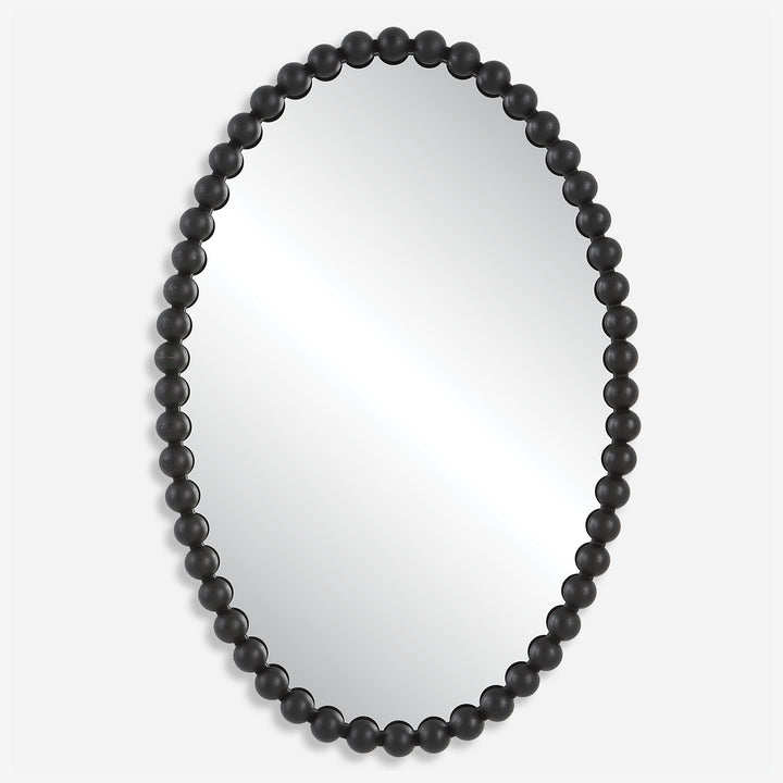 Uttermost Serna Black Oval Mirror