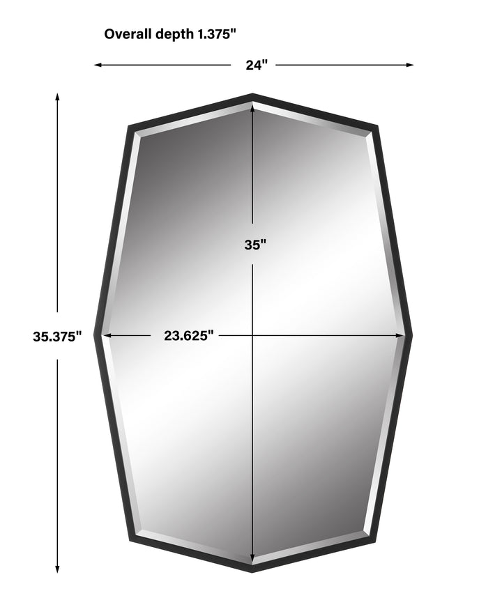 Uttermost Facet Octagonal Iron Mirror