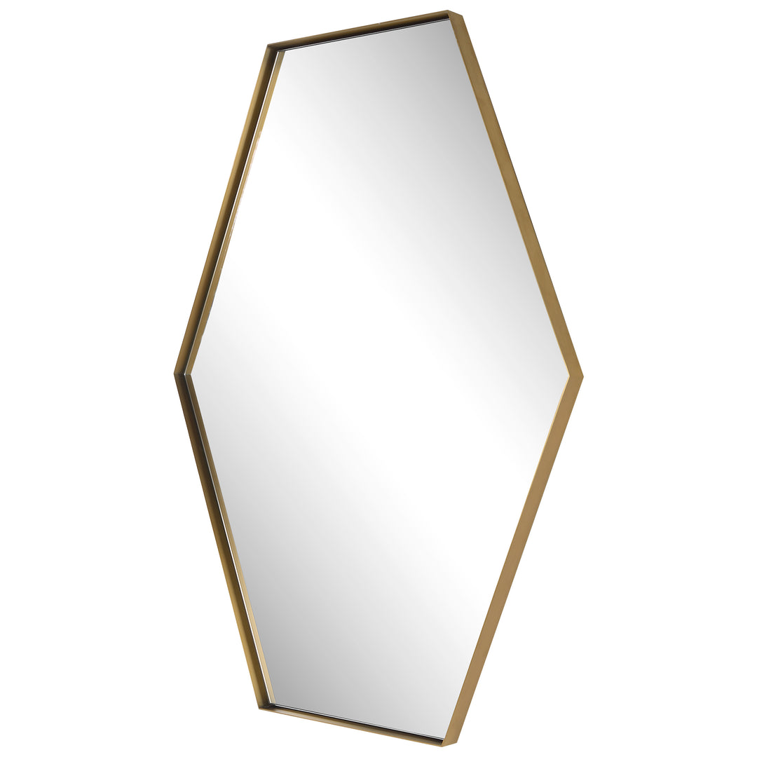 Uttermost Ankara Brass Hexagon Mirror