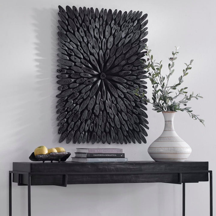 Uttermost Bahama Black Wood Wall Decor