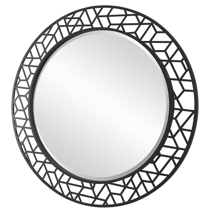 Uttermost Mosaic Metal Round Mirror