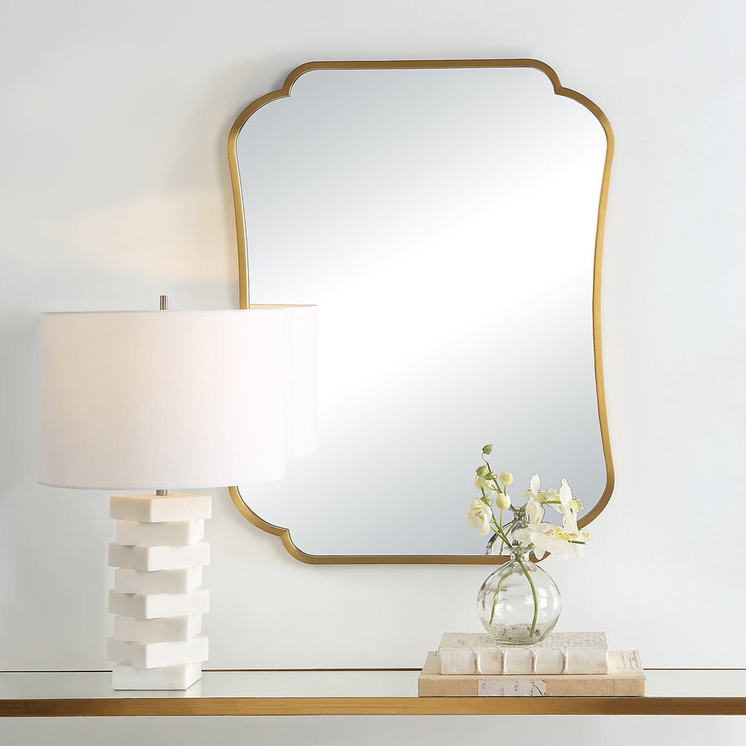 Uttermost Athena Brushed Brass Mirror