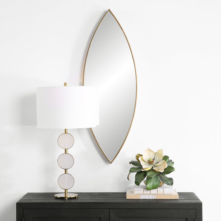 Uttermost Ellipse Gold Mirror