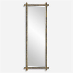 Uttermost Abanu Ribbed Gold Dressing Mirror