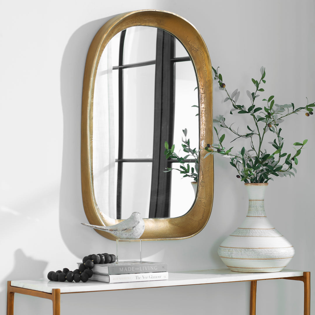 Uttermost Bradano Brass Arch Mirror