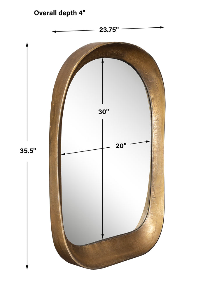 Uttermost Bradano Brass Arch Mirror