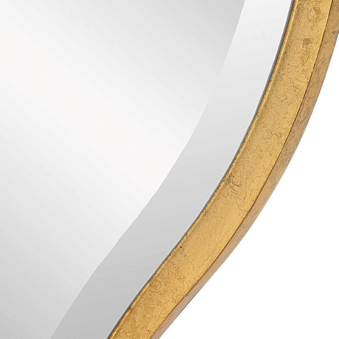 Uttermost Aneta Large Gold Round Mirror