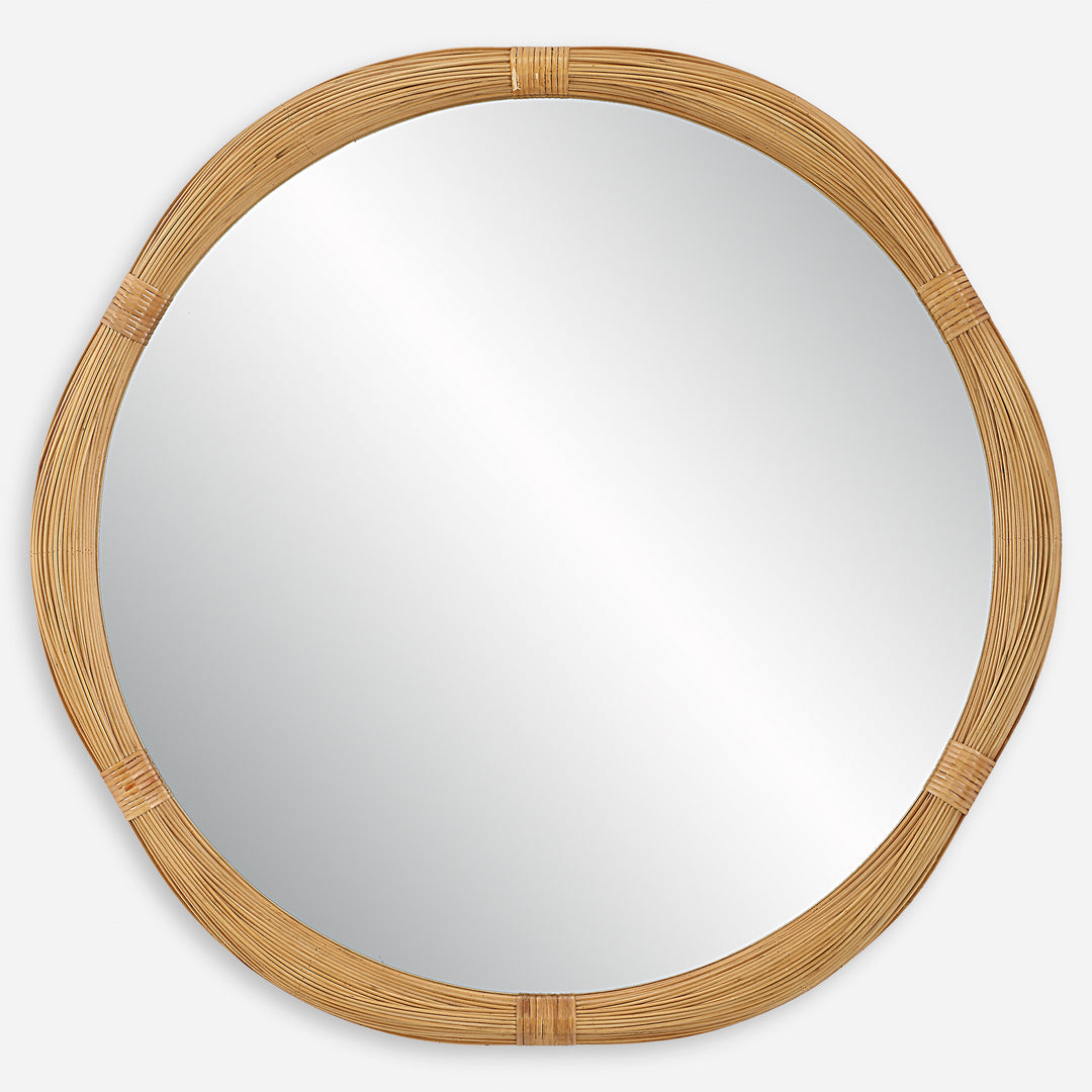 Uttermost Salina Round Bamboo Mirror