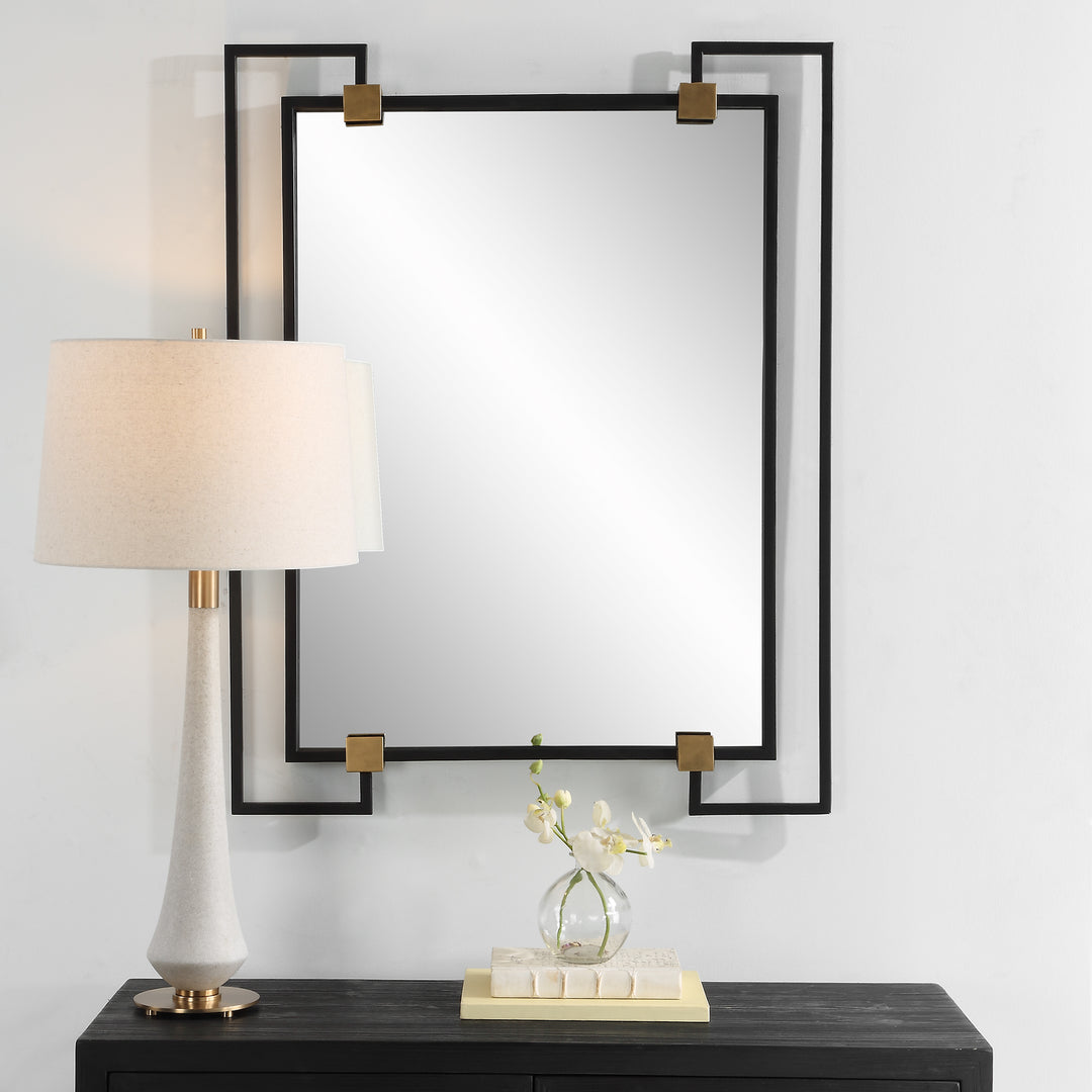 Uttermost Ivey Rectangle Industrial Mirror