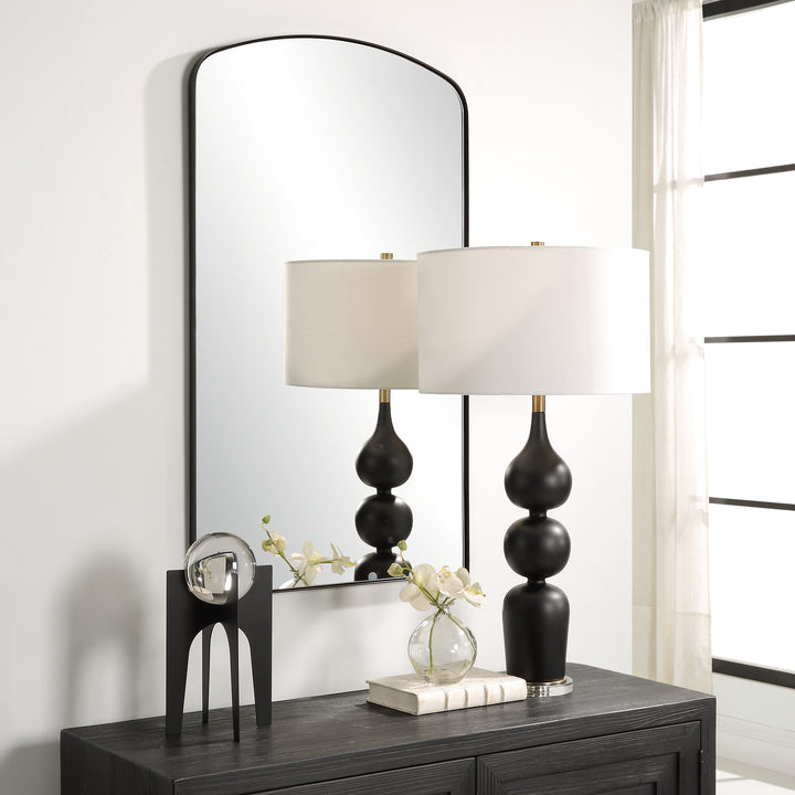 Uttermost Tordera Black Arch Mirror