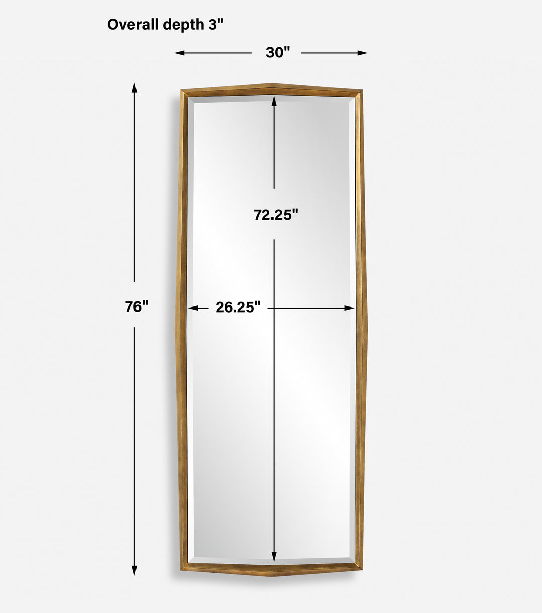 Uttermost On Point Wood Dressing Mirror