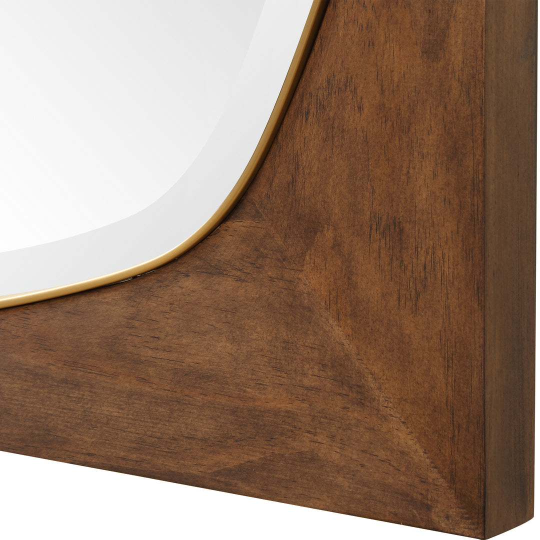 Uttermost Garonne Square Walnut Mirror