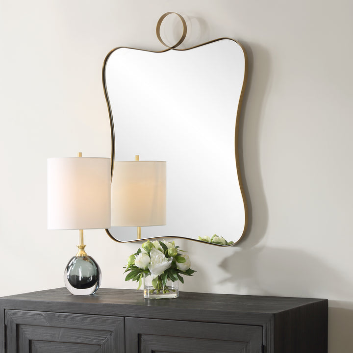 Uttermost Talia Brass Vanity Mirror