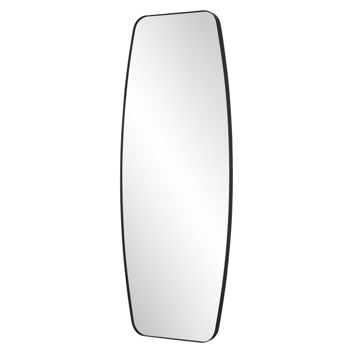 Uttermost Caspian Curved Black Dressing Mirror