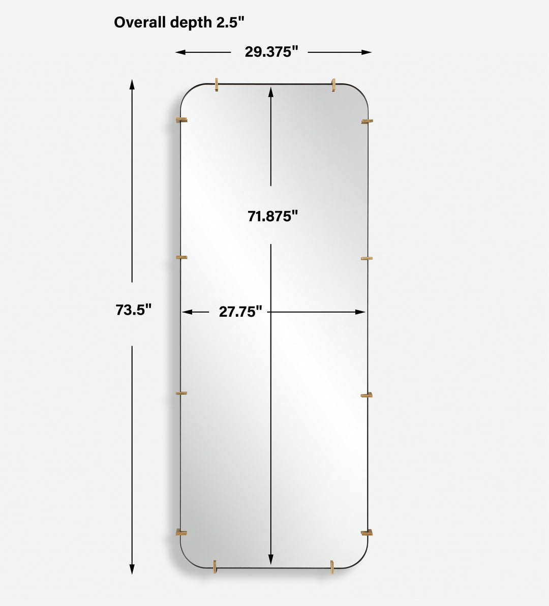 Uttermost Pali Industrial Dressing Mirror