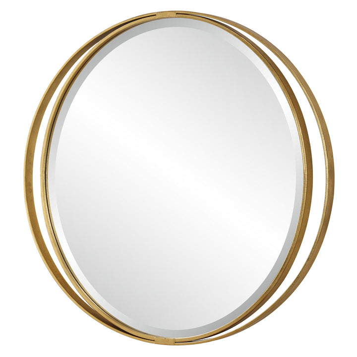 Uttermost Rhodes Gold Round Mirror