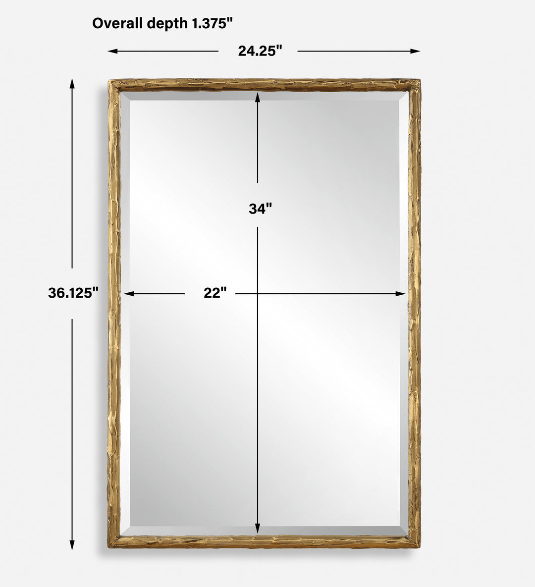 Uttermost Sutton Gold Vanity Mirror