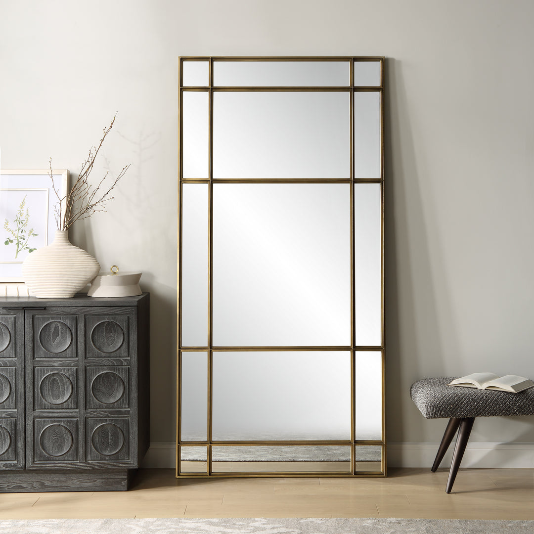 Uttermost Spurgeon Gold Window Mirror