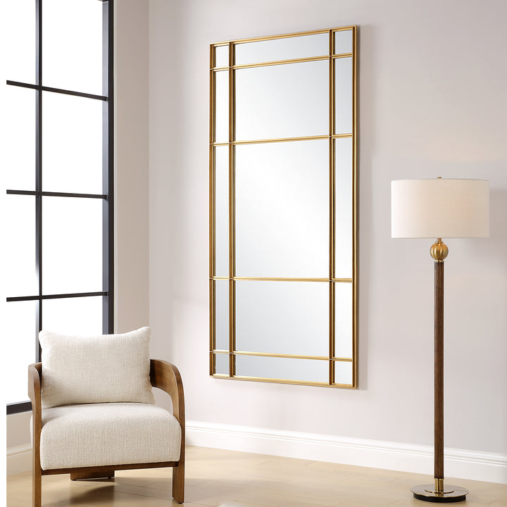 Uttermost Spurgeon Gold Window Mirror