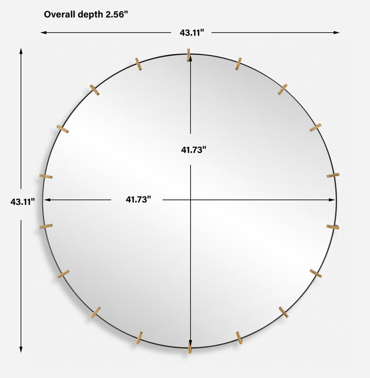 Uttermost Pali Industrial Round Mirror