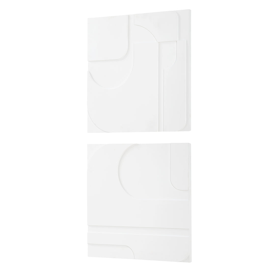 Uttermost Contours White Wall Decor, S/2