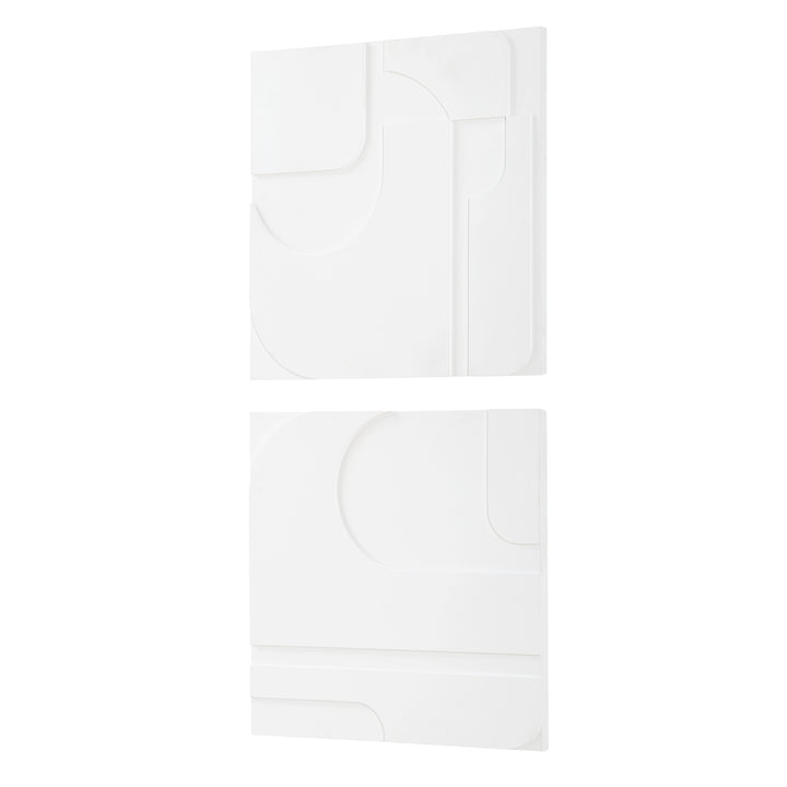 Uttermost Contours White Wall Decor, S/2