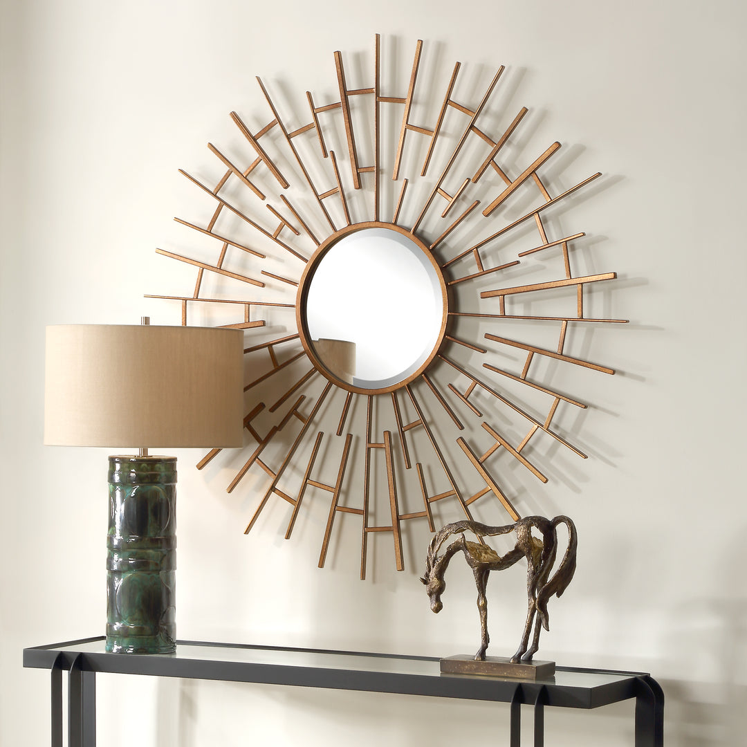 Uttermost Tangled Bronze Round Mirror