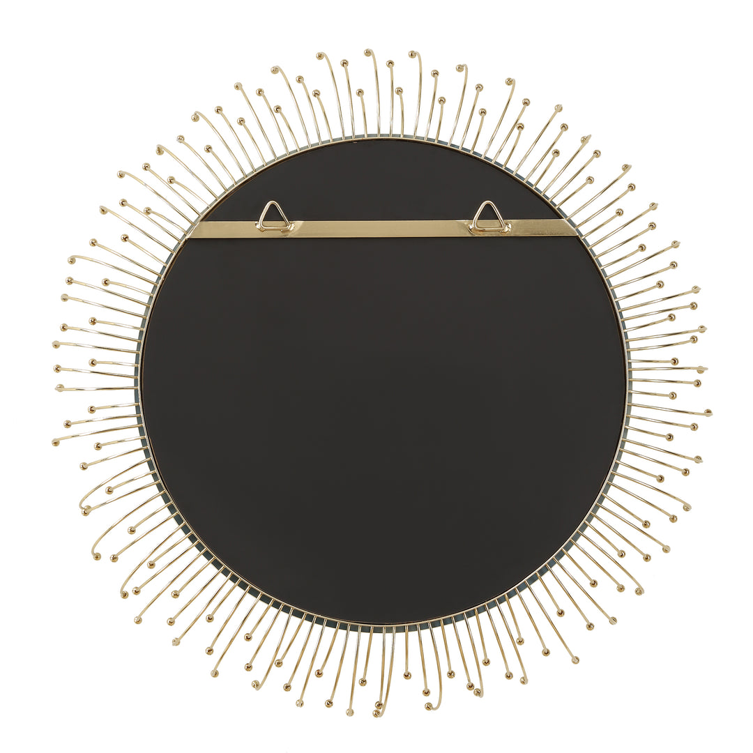 Uttermost Aga Round Gold Mirror