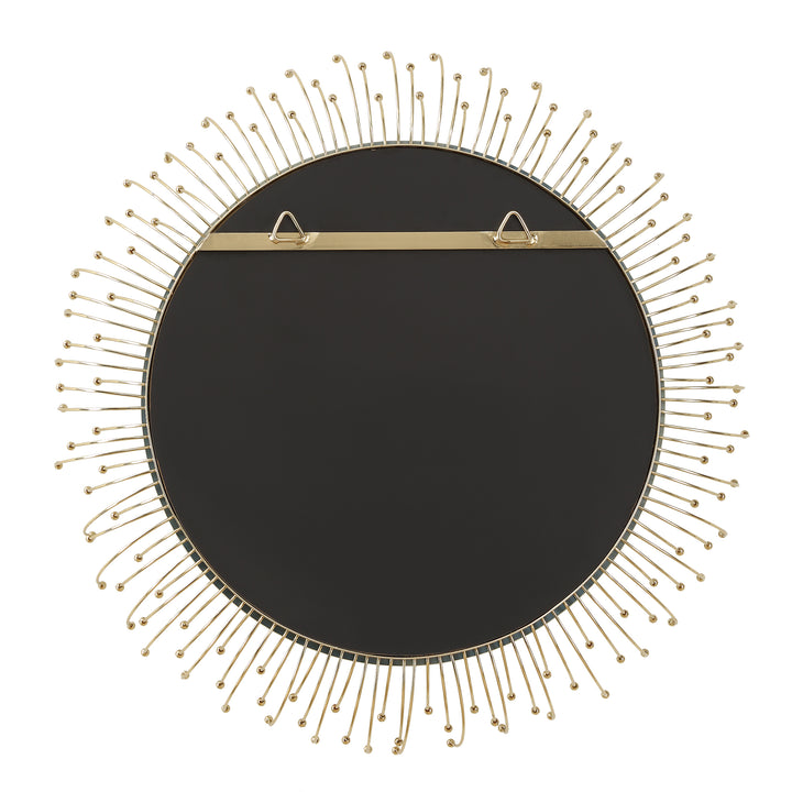 Uttermost Aga Round Gold Mirror