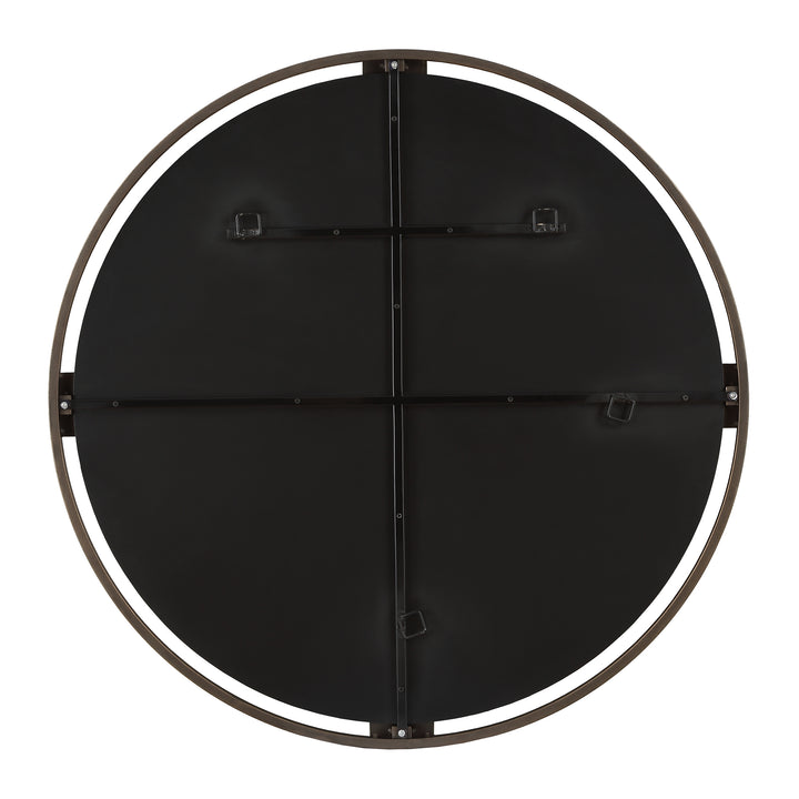 Uttermost Cornelia Black Round Mirror